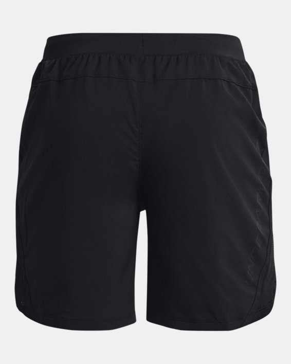 Men's UA Launch 7'' Graphic Shorts in Black image number 7